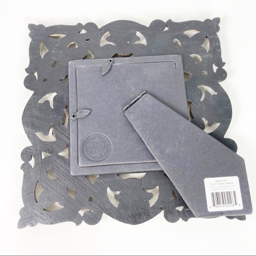 Unique Finds Arte de Casa 4-Inch x 4-Inch Karma Frame in Silver Wash - Picture 12 of 16